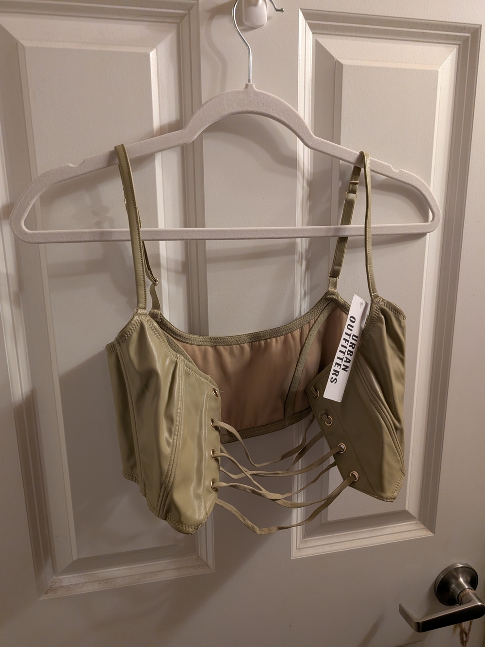 NWT Urban Outfitters Sage Lace-Up Corset